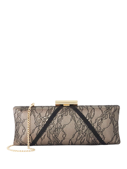 Dune London Becoming Clutch Bag, Black, Black