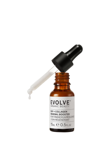 Evolve Organic Beauty EGF + Collagen Renewal Booster, 15ml - view 2, White Natural