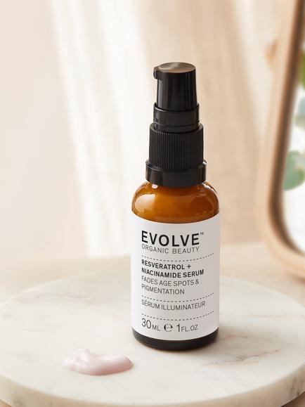 Evolve Organic Beauty Resveratrol & Niacinamide Serum, 30ml - view 2, White Natural