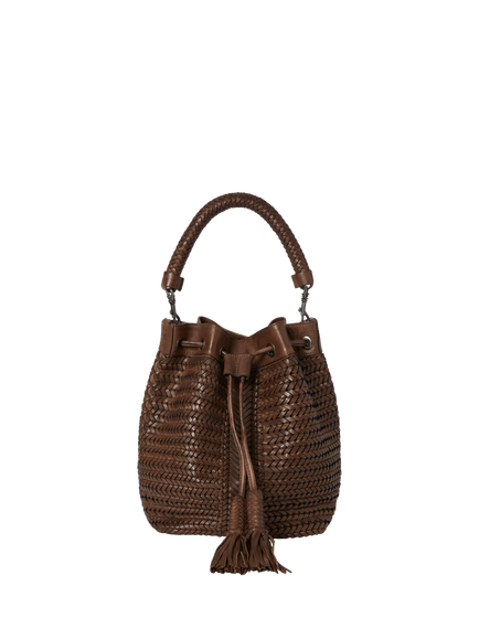 OSPREY LONDON Lima Bucket Bag, Chestnut, Chestnut