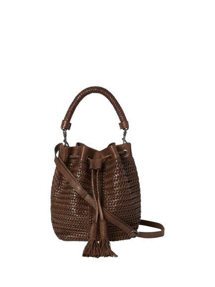 OSPREY LONDON Lima Bucket Bag, Chestnut - view 2, Chestnut