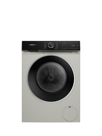 Siemens OUTLET IQ500 WG56H2AXGB Freestanding Washing Machine, 10kg Load, 1600rpm Spin, Like New, Silver, Silver