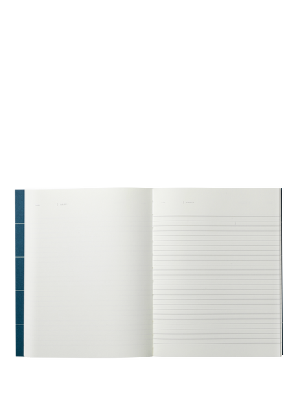 NOTEM UMA Large Sewn-Bound Soft Cover Notebook, Dark Blue - view 2, Multi