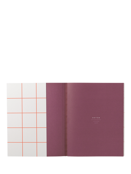 NOTEM UMA Large Sewn-Bound Soft Cover Notebook, Light Grey - view 2, Multi