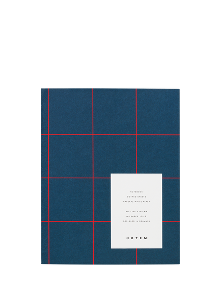 NOTEM UMA Medium Sewn-Bound Soft Cover Notebook with Dotted Pages, Dark Blue, Multi