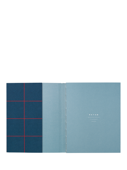 NOTEM UMA Medium Sewn-Bound Soft Cover Notebook with Dotted Pages, Dark Blue - view 2, Multi