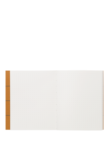 NOTEM UMA Medium Sewn-Bound Soft Cover Notebook with Dotted Pages, Ochre - view 2, Multi