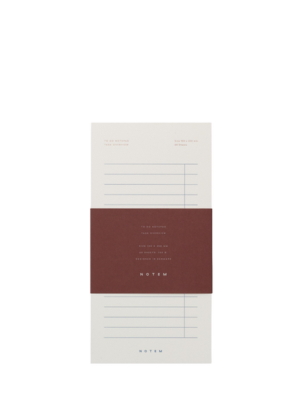 NOTEM MILO To-Do Notepad, Off White, Off-white
