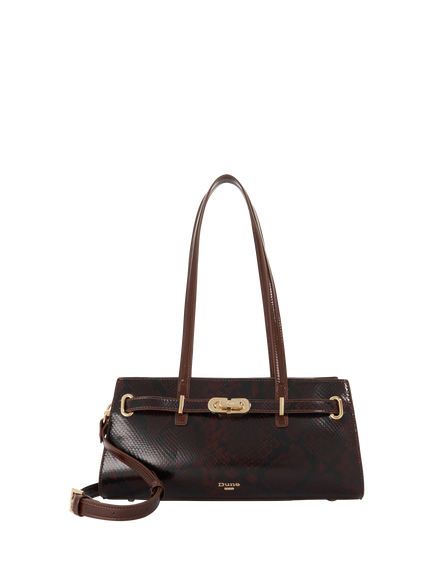 Dune London Depend Leather Shoulder Bag, Brown, Brown