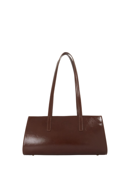 Dune London Depend Leather Shoulder Bag, Brown - view 2, Brown