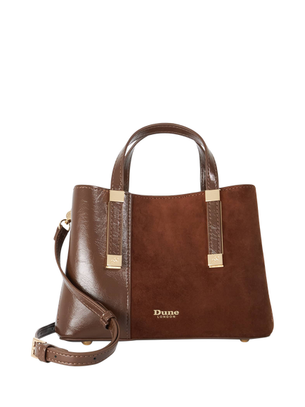 Dune London Dinkydorry Synthetic Handbag, Brown, Brown