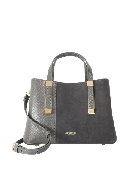 Dune London Dinkydorry Synthetic Handbag, Grey, Grey