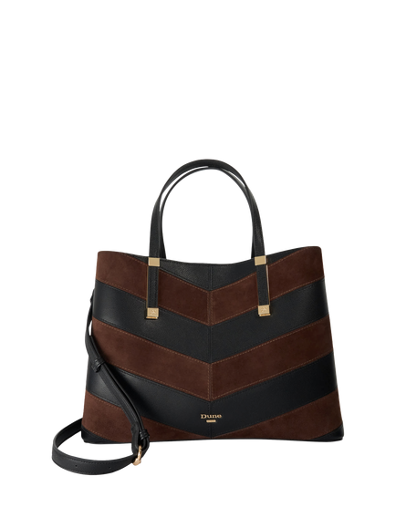 Dune London Dorry Grab Bag, Black/Brown, Black/Brown