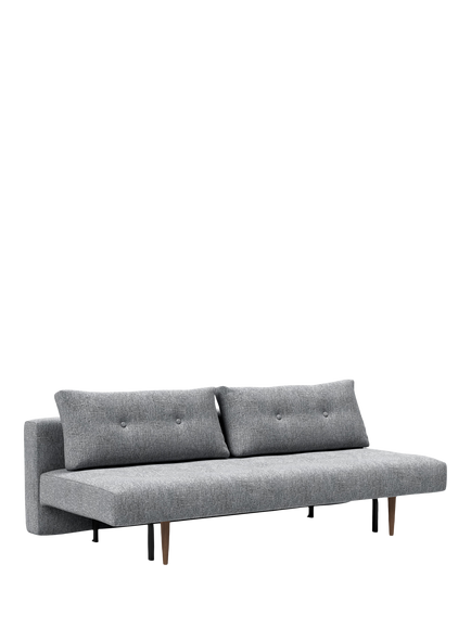 Innovation Living OUTLET Recast Sofa Bed with Pocket Sprung Mattress, Dark Leg, Like New, Granite, Twist Granite