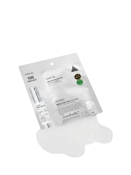 VT Cosmetics Reedle Shot 100 2-Step Facial Mask, x 1 - view 2, Clear