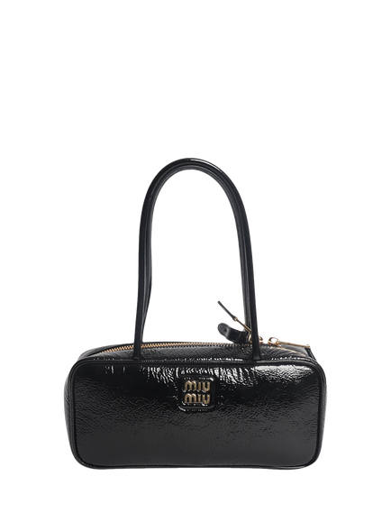 Pre-loved Miu Miu Beau Patent Top Handle Bag, Black, Black