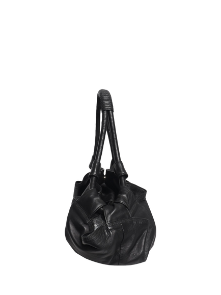Pre-loved LOEWE Aire Nappa Leather Top Handle Bag, Black - view 2, Black