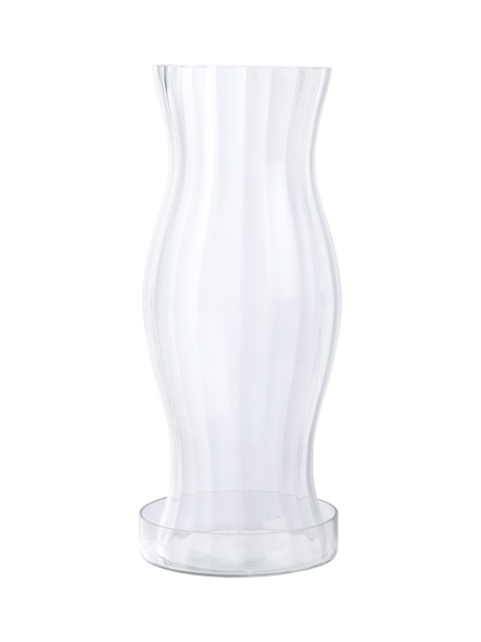 The White Company Optic Glass Hurricane Lantern, Clear