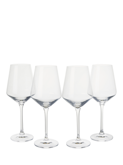 The White Company Pimlico White Wine Glass, Set of 4, 390ml, Clear, Clear