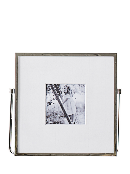 The White Company Fine Silver Plated Photo Frame, 3 x 3" (8 x 8cm), Silver