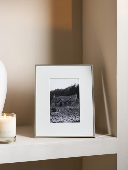 The White Company Fine Silver Plated Photo Frame, 4 x 6" (10 x 15cm) - view 2, Silver
