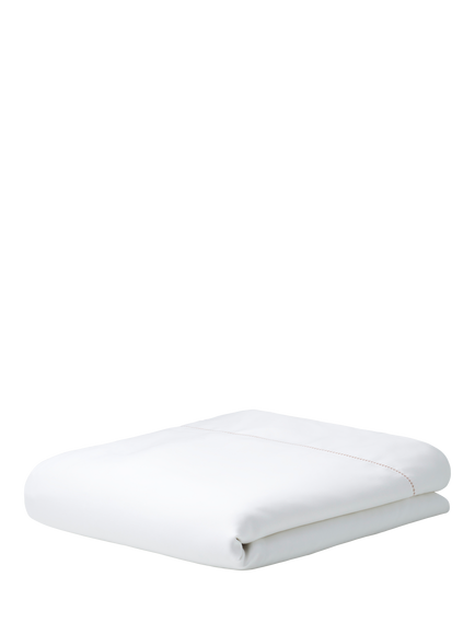 The White Company Connaught Cotton/Silk Blend Bedding, White - view 2, White