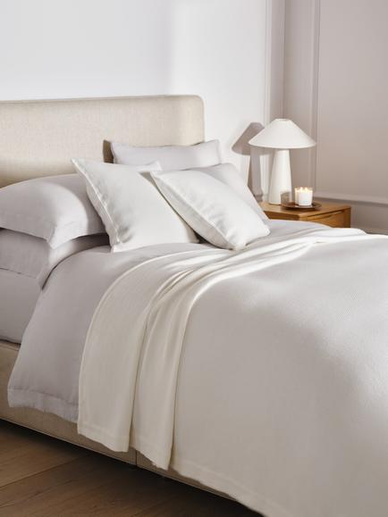 The White Company Kenton Bedspread, White - view 2, White