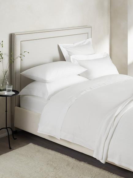 The White Company Savoy 400 Thread Count Egyptian Cotton Bedding, White - view 2, White