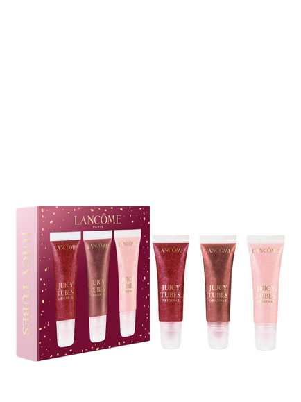 Lancôme Trio Juicy Tube Mini Gift Hydrating Lip Gloss Makeup Christmas Set, Clear