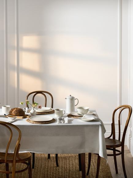 The White Company Burnham Porcelain Dinnerware Set, 12 Piece, White - view 2, White