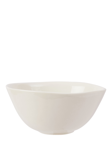 The White Company Burnham Porcelain Cereal Bowl, 16cm, White, White