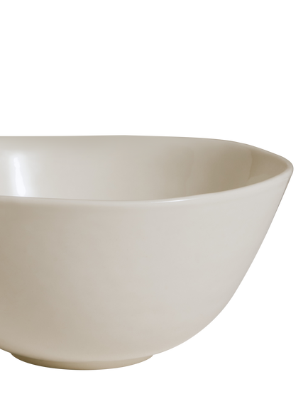 The White Company Burnham Porcelain Cereal Bowl, 16cm, White - view 2, White