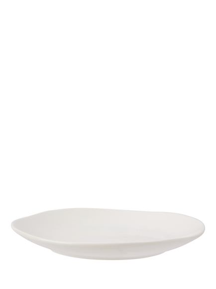 The White Company Burnham Porcelain Side Plate, 20cm, White, White