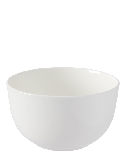 The White Company Symons Bone China Cereal Bowl, 13.5cm, White, White