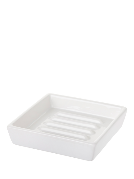 The White Company Morston Soap Dish, White, White