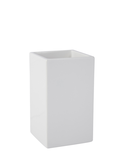 The White Company Morston Toothbrush Holder, White, White