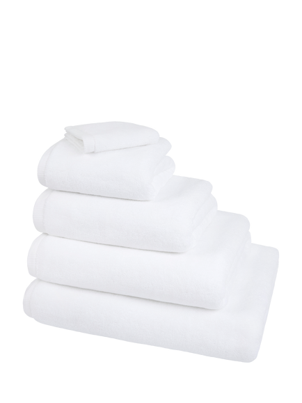 The White Company Organic Turkish Cotton Towels, White, White