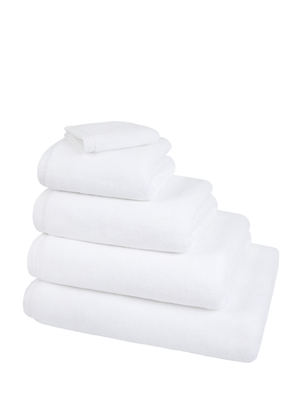 The White Company Organic Turkish Cotton Towels, White, White