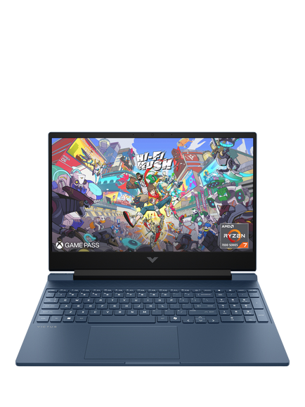 HP Victus 15-fb3105na Gaming Laptop, AMD Ryzen 7 Processor, 12GB RAM, 512GB SSD, RTX 4050, 15.6" Full HD, Performance Blue, Performance Blue