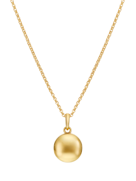 Dinny Hall 18ct Gold Plated Vermeil Button Locket Charm Necklace, Gold, Gold