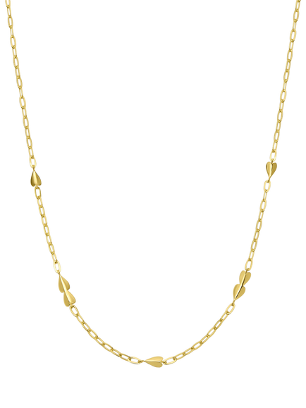 Dinny Hall 18ct Gold Plated Vermeil Heart Chain Necklace, Gold, Gold