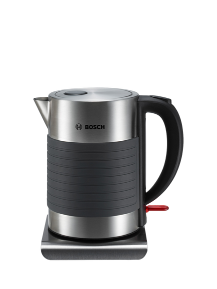 Bosch TWK7S03GB Silicone Electric Kettle, Black, Black