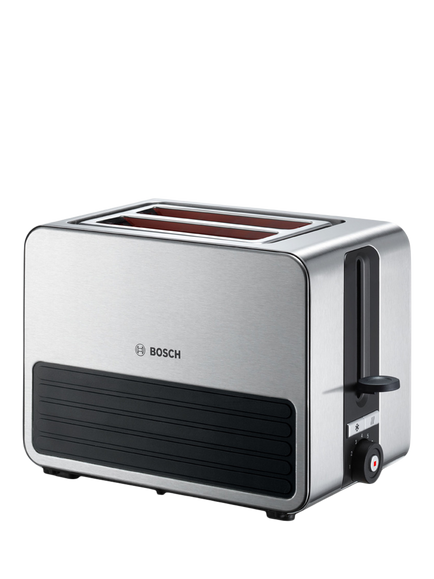 Bosch TAT72S3GB Silicone 2-Slice Toaster, Black, Black