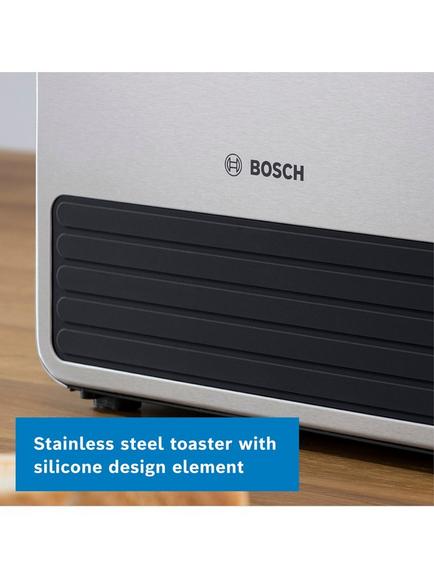 Bosch TAT72S3GB Silicone 2-Slice Toaster, Black - view 2, Black