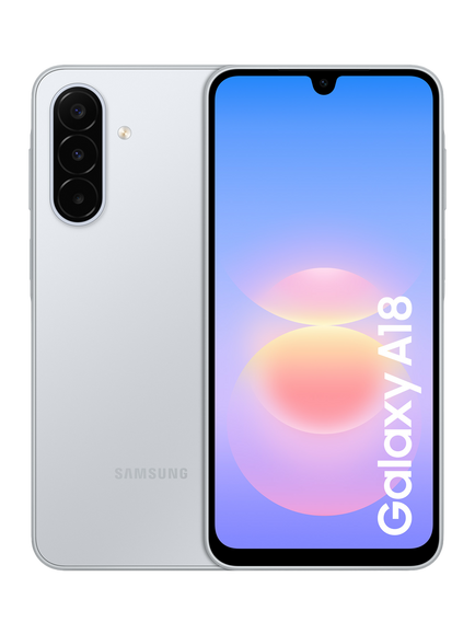 Samsung Galaxy A18 Smartphone, Android, 6.7”, 4GB RAM, SIM Free, 128GB, Silver