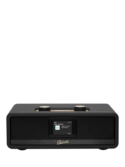 Roberts Revere 100 Sound System DAB+/FM Bluetooth Stereo All-In-One Music System, Black, Black