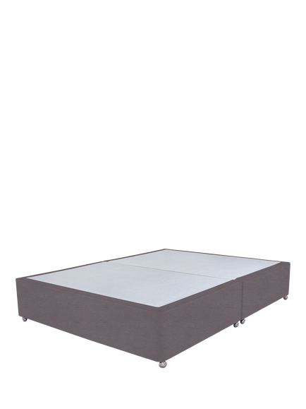 John Lewis OUTLET Non-Sprung Upholstered Divan Base, Double, Like New, Blue Teal, Blue Teal
