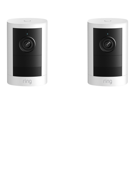 Ring Outdoor Camera (2nd Generation) Battery Smart Security Camera with Built-in Wi-Fi, Pack of 2, White - view 2, White