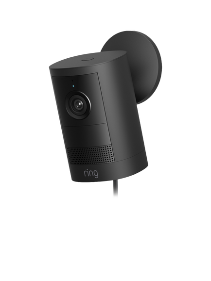 Ring Outdoor Camera (2nd Generation) Plug-In Smart Security Camera with Built-in Wi-Fi, Black - view 2, Black