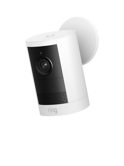 Ring Outdoor Camera (2nd Generation) Battery Smart Security Camera with Built-in Wi-Fi, White, White